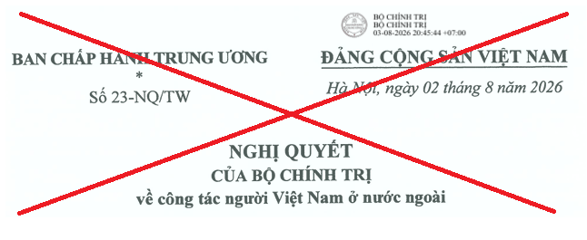 Thư mời tham dự Hội Luận về Hiểm Họa Nghị Quyết 23-NQ/TW của đảng CSVN
